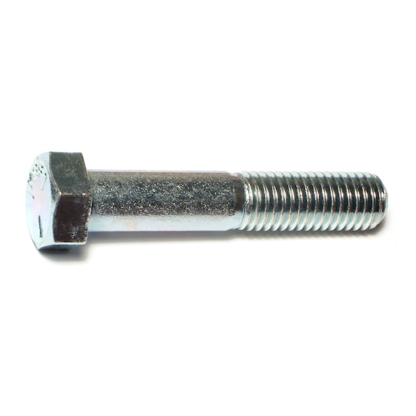 Midwest Fastener Grade 5, 9/16"-12 Hex Head Cap Screw, Zinc Plated Steel, 3 in L, 25 PK 00362 - main